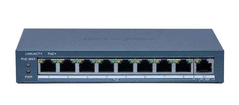 DS-3E1309P-S轻网管百兆POE交换机（8百兆POE电+1千兆电）
