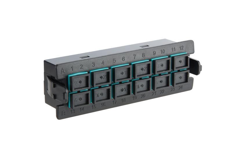 DS-ZMFKSM-12适配器板, SC, 12芯光纤, OM3, 浅绿色