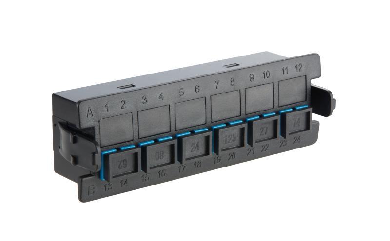 DS-ZMFKSS-6适配器板, SC, 6芯光纤, OS2, 蓝色