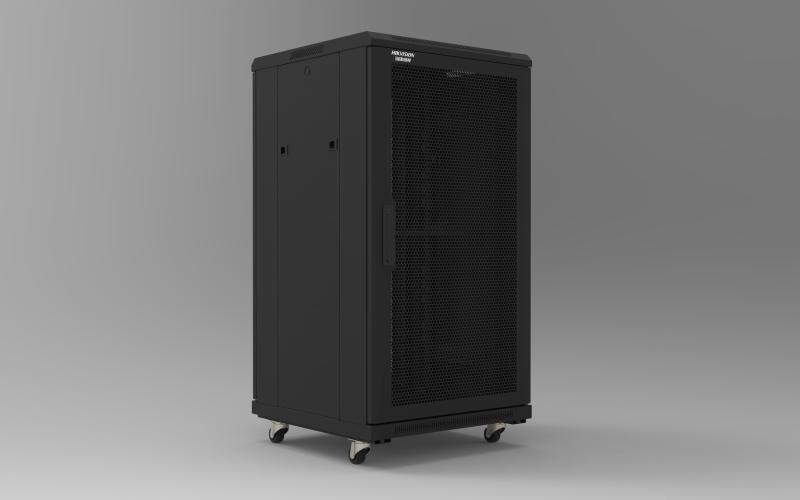 DS-ZRK-22(网孔门)布线机柜，22U，网孔门，600毫米(宽) x 600毫米(深) x 1166毫米(高)，含8口PDU及1块层板