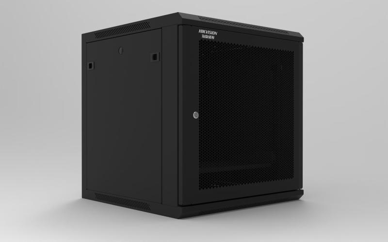 DS-ZRK-12(网孔门)布线机柜，12U，网孔门，600毫米(宽) x 600毫米(深) x 635毫米(高)，含6口PDU及1块层板