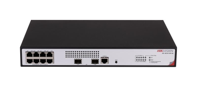 DS-3E2510P-HL二层网管型千兆POE交换机(8千兆POE电+2千兆光)