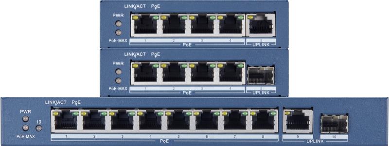 DS-3E0500SP-E桌面式桌面式千兆低功率PoE交换机