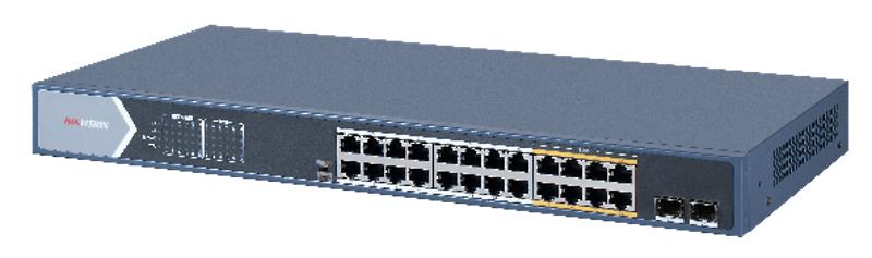 DS-3E0526P-S/L非网管千兆POE交换机（24千兆POE电+2千兆光+千兆远距离）