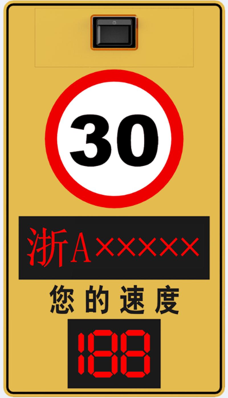 CSTXP-2-D2-D-LS-1太阳能雷视车牌车速显示屏